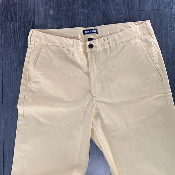 Men’s Land’s End Knockabout Chino in Soft Butter (Yellow) - Picture 1 of 3